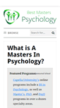 Mobile Screenshot of bestmastersinpsychology.com